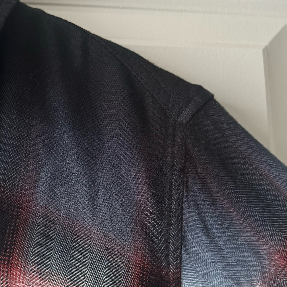 Rails Hunter Button Up In Ivory Smoke Dip Dye - image 7